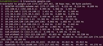 Mtr combines the functionality of the traceroute and ping programs in a single network diagnostic tool. Traceroute Command Explained With Examples Foss Linux