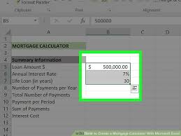 3 Ways To Create A Mortgage Calculator With Microsoft Excel