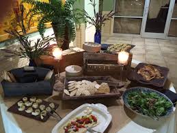 Your guests do not have to sit down for dinner. Catering