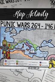 Students Will Label And Color A Map From History Gal To Help Them Better Understand The Punic Wars Between The Roman Re Punic Wars Map Activities World History