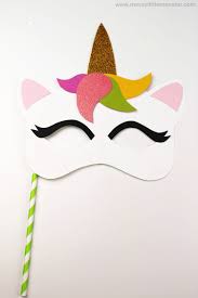 Safe & reusable ideal for everyday wear. Easy Unicorn Mask Craft With Template Messy Little Monster