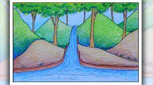 Tropical rainforests lie in the equatorial zone between the tropic of cancer and tropic of capricorn. How To Draw Scenery Of Rainforest Step By Step Mountain Scenery Drawing Youtube