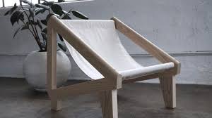 Modern Lounge Chair Accent Chair Sling Chair Minimalist Etsy Minimalist Furniture Minimalist Decor Modern Lounge Chairs