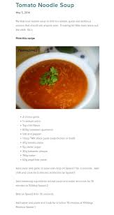Tomato Noodle Soup Recipes Thermomix Recipes Noodle Soup