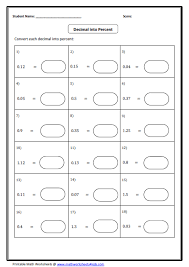 Recall and use equivalences between simple fractions, decimals and percentages. Convert Between Fraction Decimal And Percent Worksheets