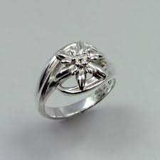 Edelweiss Ring Edelweiss Jewelry Edelweiss Alpenblume Ring Edelweiss Ring Alpenblume Edelweiss Jewelry Edelwe Edelweiss Jewelry Edelweiss Necklace Jewelry