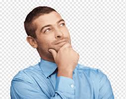 Look at links below to get more options for getting and using clip art. Man Holding Her Chin In Blue Long Sleeved Button Up Shirt Man Thinking Thought Thinking Man Television Blue Image File Formats Png Pngwing