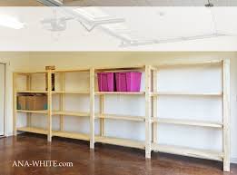 Is the clutter in your garage forcing you to park your car outside? Diy Garage Shelves Freestanding Ana White