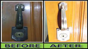 How To Clean And Restore The Antique Finish On Door Locks At Home - Youtube
