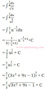 ∫ ax n dx = a n + 1. Contoh Soal Dan Pembahasan Tentang Integral Ajar Hitung