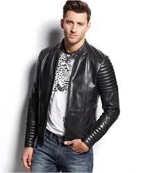 Versace Jeans Leather Moto Jacket Coats Jackets Men Macy S Leather Jeans Men Leather Jacket Men Leather Jacket Outfit Men