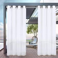This natural outdoor decoration enhances the productivity of pollination and improves the health of plants by reducing the. White Patio Sheer Curtains Grommet Top Outdoor Curtains For Patio Waterproof White Sheer Drapes For Balcony Porch Lanai 52 Inches Wide By 108 Inches Long 1 Piece Walmart Com Walmart Com