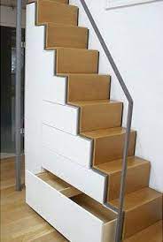 drawers use the space under the stairs to stow all sorts of utensils attic atticcloset atticmastersuite tiny house stairs house stairs under stairs