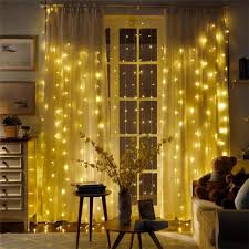 Lange vorhänge wirken besonders schön in einem altbau mit alten fenstern. Weihnachten Led Lichterkette Garland Vorhang Real De