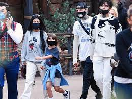 On instagram, kim finally revealed the truth about whether or not she has previously hooked up with kourtney kardashian's latest love. Kourtney Kardashian Travis Barker Take Their Kids To Disneyland Times Of India