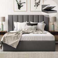 And because i think the drawer at. Celine Gas Lift Storage Bed Frame Charcoal Fabric Tommy Swiss