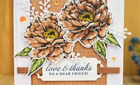 Aestamps A Latte Prized Peony In 2020 Floral Cards Flower Cards Stampin Up Cards