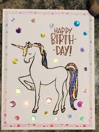 Birthday Card Ideas For Kids Unicorn Concord And 9th Unicorn Birthday Card Rainbow Sequins Unicorn Birthday Cards Kids Cards Concord And 9th