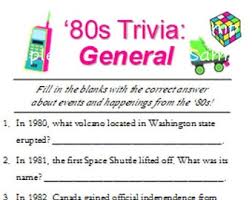 With physical distancing and quarantining taking precedent over social gatherings, trivia night looks completely different than it did earlier this year. 80s Trivia Etsy