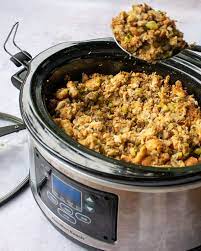Slow Cooker Thanksgiving Stuffing Blue Jean Chef Meredith Laurence Recipe Recipes Slow Cooker Blue Jean Chef