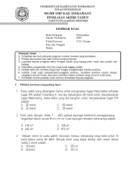 Rasio waktu yang diluangkan karina untuk mengerjakan tugas matematika terhadap tugas ipa adalah 5 banding 4. Soal Matematika Kelas 7 K13 Pdf