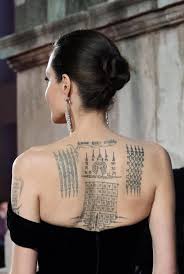 Ciryl gane back tattoo : A Guide To Angelina Jolie S Tattoos