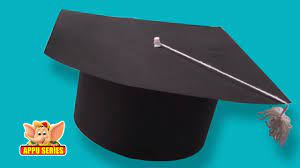 Green and gold ultra minimal & elegant family graduation flat card. Learn To Make A Graduation Cap Arts Crafts Youtube