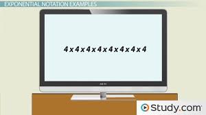 How To Use Exponential Notation Video Lesson Transcript Study Com