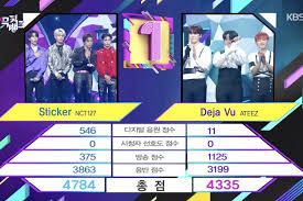Performers included wonyoung and sunghoon , itzy , key , ab6ix , cravity , ateez , e'last , hot issue , nik , and norazo. Watch Nct 127 Takes 2nd Win For Sticker On Music Bank Performances By Itzy Stray Kids Ateez And More Soompi