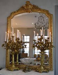 Candlesticks, mirrors and a lot of smoke. Large Pair Of 19th Century Gilt Bronze Candelabra In Antique Candlesticks
