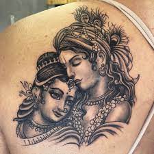 Radha Krishna Tattoo By Bhavesh Kalma Radha Krishna Tattoos Tattoo Inked Inkedmag Inkedup Tattoolovers Ind Krishna Tattoo Radha Krishna Tattoo Tattoos