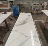 Marble Look Calacatta Gold Nano Glass Stone Kitchen Countertop from China -  StoneContact.com