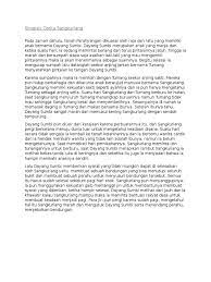 Begitu mendengar cerita dari anaknya, dayang sumbi sangat marah. Kesimpulan Cerita Sangkuriang Cara Golden