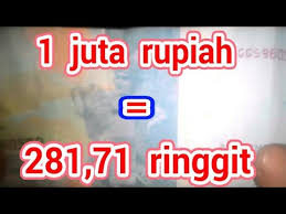 The currency symbol for ringgit malaysia is rm, internationally the currency code for malaysian ringgit is myr. Terungkap 1 Juta Rupiah Berapa Ringgit Malaysia Youtube
