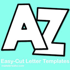 These printable cut out letters come in a variety of colors & patterns. Free Alphabet Letter Templates To Print And Cut Out Make Breaks
