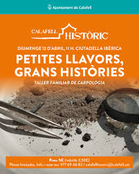 Calafell - Aquest diumenge a les 11h tenim TALLER FAMILIAR a la Ciutadella  Ibèrica. PETITES LLAVORS, GRANS HISTÒRIES. Descobrirem en família el  treball dels arqueòlegs amb les llavors que troben a jaciments