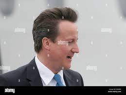 David William Donald Cameron, Prime Minister of the United Kingdom &  Northern Ireland arrives in Belfast Stock Photo