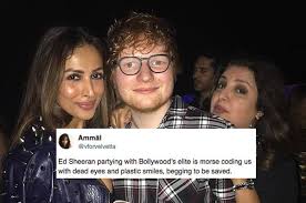 If you say jesus backwards it sounds like ed sheeran. There S A Lot Of Concern For Poor Ed Sheeran Being Made To Hang Out With Bollywood Celebs In Mumbai