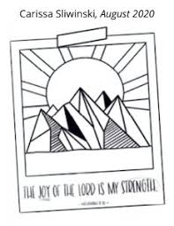 The joy of the lord is my strength coloring page. Living Colors