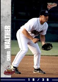 2000 Erie Seawolves Multi-Ad #18 Chris Walther Tampa Florida FL Baseball  Card