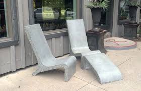 Concrete Adirondack Chair And Ottoman Adirondack Chair Cement Furniture Chair