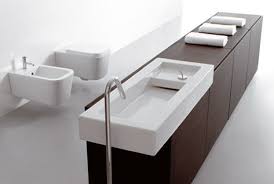 And we usually put in the same room both sanitaryware, bathroom vanity and laundry accessories. Innovative Italian Bathroom Design Space Stone Bathroom Line From Ceramica Globo The Open Space Concept
