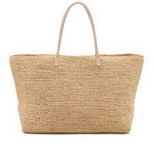 Hat Attack Luxe Tote 145 Liked On Polyvore Featuring Bags Handbags Tote Bags Purses Accessories Natural Straw Handbags Woven Tote Bag Straw Tote Bag