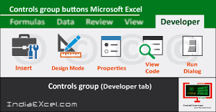 Controls Group Commands Of Developer Tab Ms Excel Http Indiaexcel Com Controls Group Tools Developer Ms Exce Excel Microsoft Excel Formulas Microsoft Excel