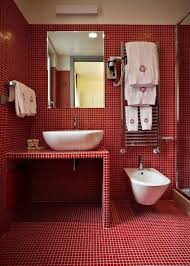 When looking for a bathroom vanity basin, you have to make sure that the sink is deep enough to prevent splashback, but still shallow so that you don't. 44 Cool And Bold Red Bathroom Design Ideas Digsdigs