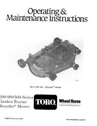 It is easy and free Toro 42 Recycler Mower User Manual Manualzz