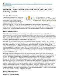 Ukessays Com Report On Organizational Structure Within Two