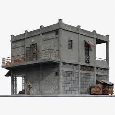 Game Ready Building Collection This Royalty Free 3d Model Or Texture Is Available For Download Now A Collection Of Buildings Designed Building 3d Model Model