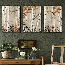 3 Piece Birch Tree Wall Art Canvas Set Botanical Three Panels Horizontal Print Wall Decor Home Decoration 2020 Us 57 49 Three Canvas Painting Tree Wall Art Birch Tree Art