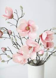 Maybe you would like to learn more about one of these? Japanese Magnolia Branch In Pink Shop Faux Spring Flowers At Afloral Afloral Com